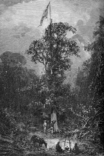 …and at the top he fixed the Union Flag