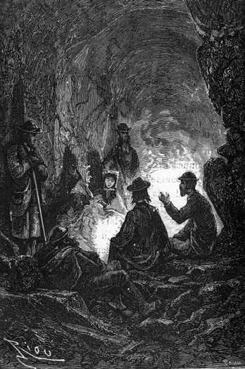 Conversation in the grotto