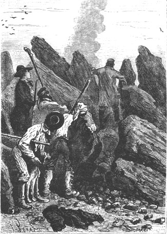 From there they could see a smoke…