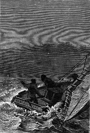 “A fire!  A fire!” shouted Pencroff.