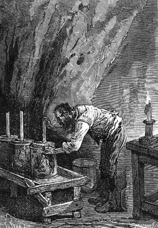 The engineer sealed them by means of a cork…