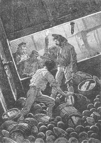 They found about twenty barrels.