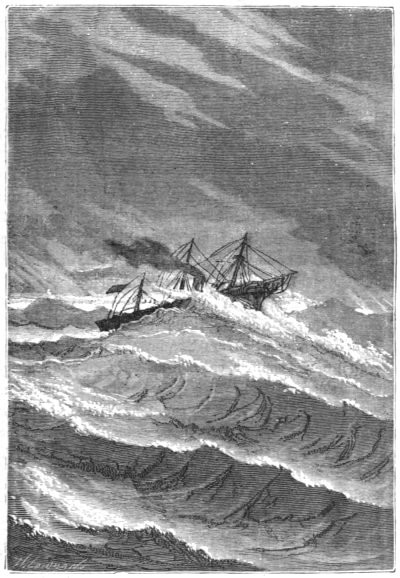 I saw a big ship passing on the horizon