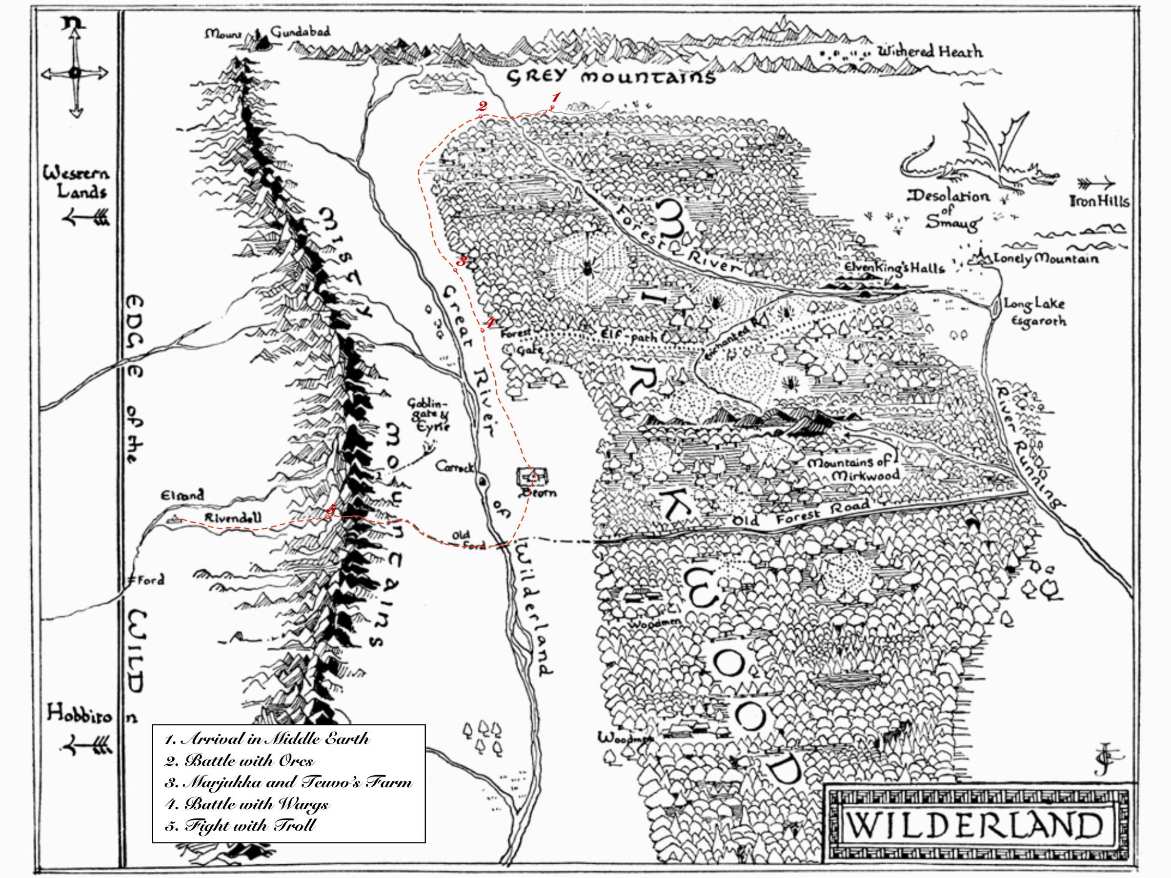 Map of Faith’s journey