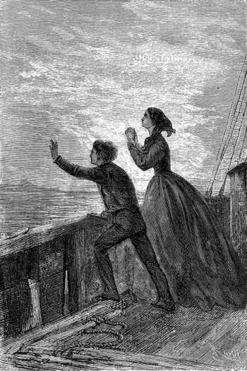 The Captain’s two children … looked sadly at the phosphorescent sea