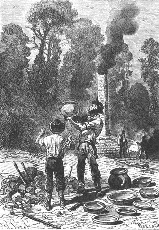 The colonists made an ordinary pot.