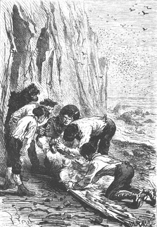 A small sack was attached to the neck of the albatross.