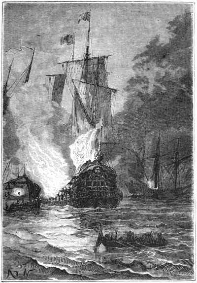 Admiral de Chateau-Renault burned and scuttled his galleons